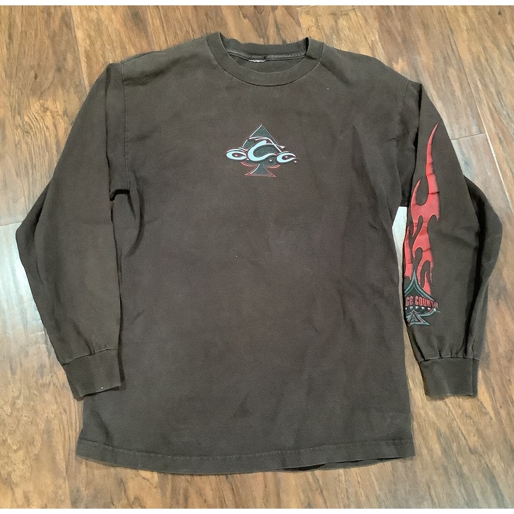 Vintage Orange County Choppers Spade Mens T Shirt Biker Flames